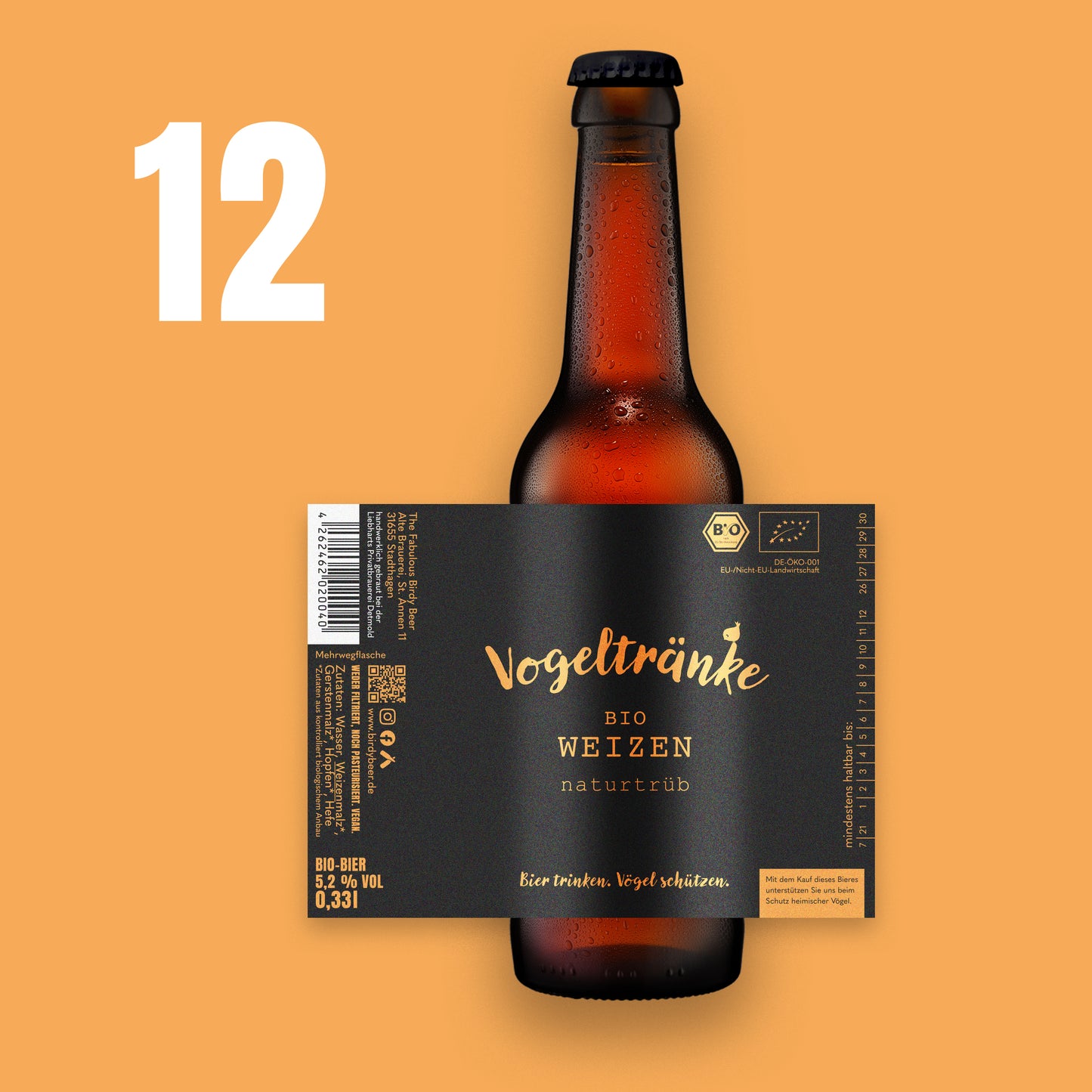 12er Vogeltränke Bio Weizen