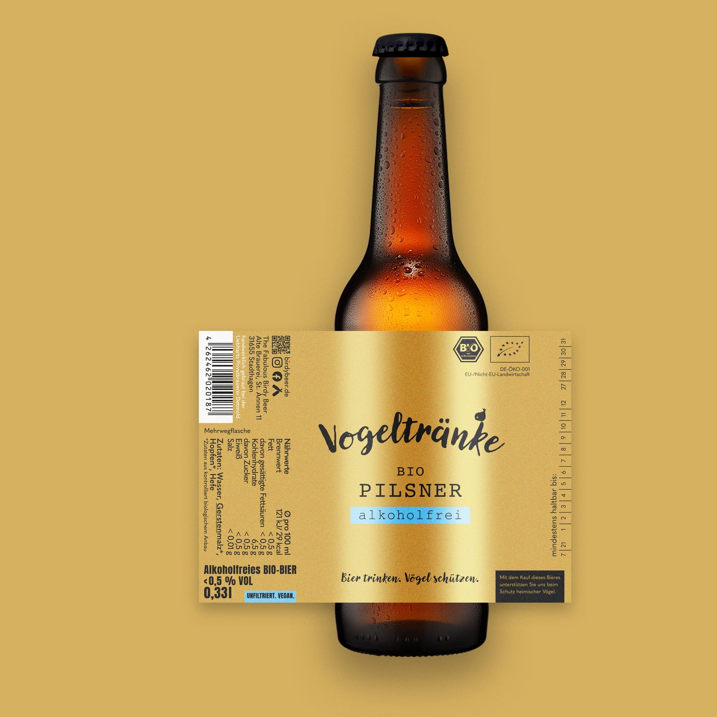 Vogeltränke Bio Pilsner - alkoholfrei *vorbestellbar* (verfügbar ab 22.4.)