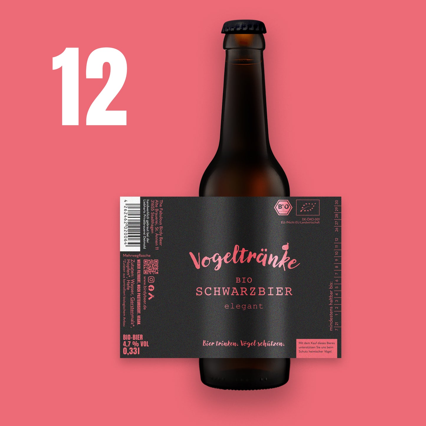 12er Vogeltränke Bio Schwarzbier *NEU*