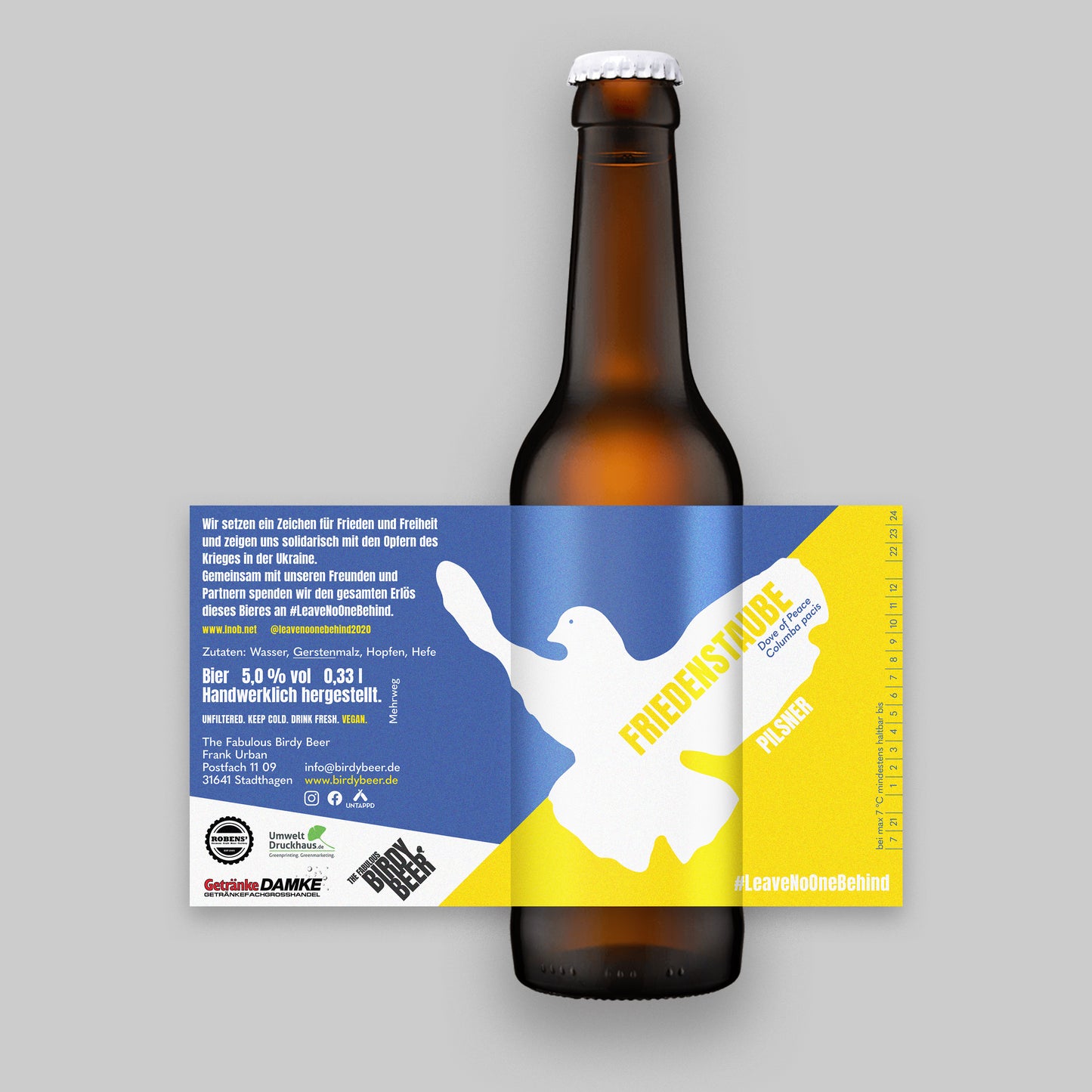 #LeaveNoOneBehind Box | 12er Friedenstaube Pilsner