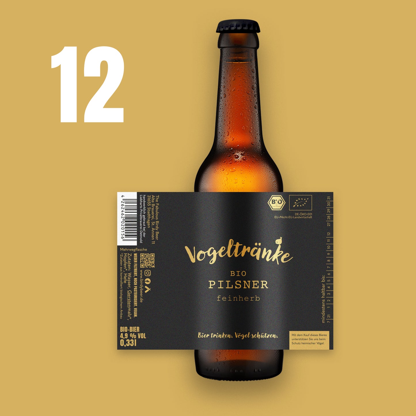 12er Vogeltränke Bio Pilsner *vorbestellbar* (verfügbar ab 22.4.)