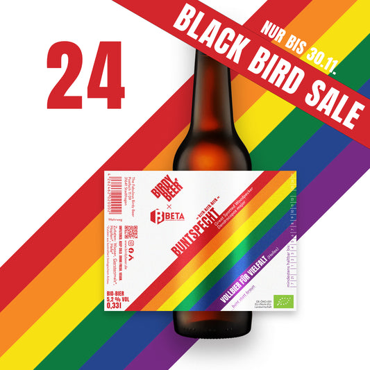24er Buntspecht - Vollbier für Vielfalt - BLACK BIRD SALE